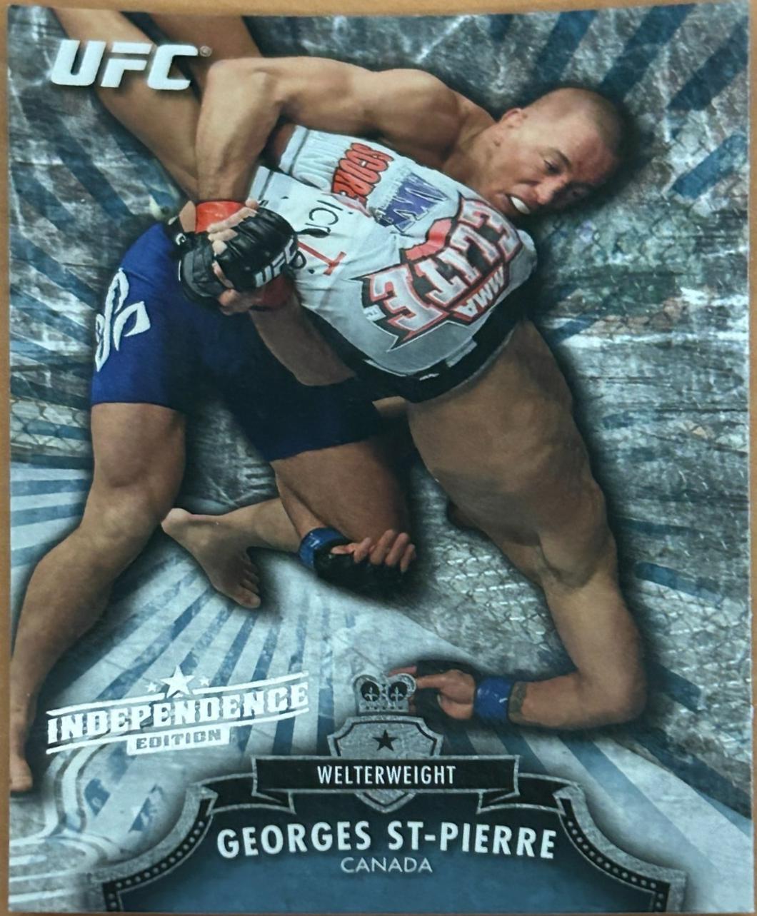 Georges St-Pierre 2012 Topps UFC Bloodlines Base #100 Independence Edition