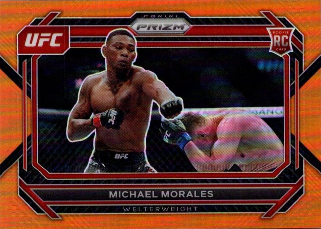 Michael Morales 2023 Panini Prizm UFC Base #97 Orange