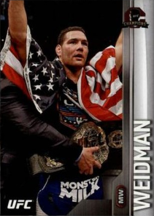 Chris Weidman 2015 Topps UFC Champions Base #188 Blue