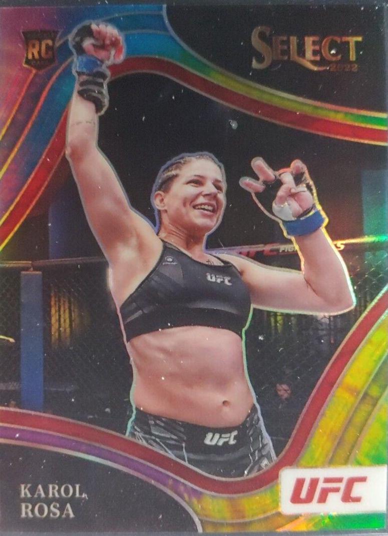 Karol Rosa 2022 Panini Select UFC Octagonside #256 Tie Dye