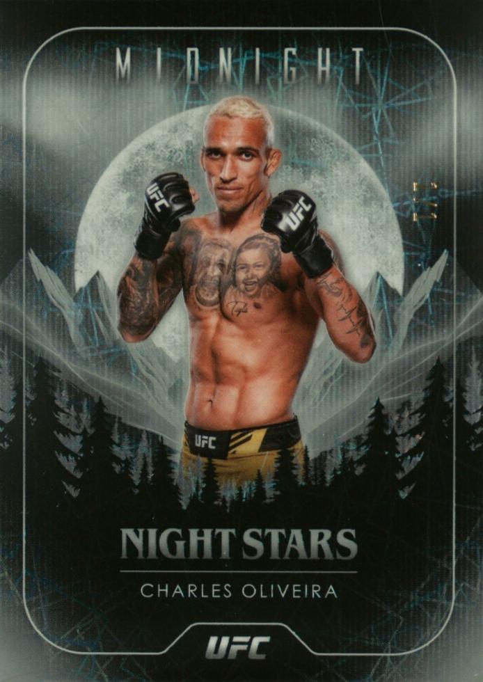 Charles Oliveira 2024 Topps Midnight UFC Night Stars #NS-24 Black Light
