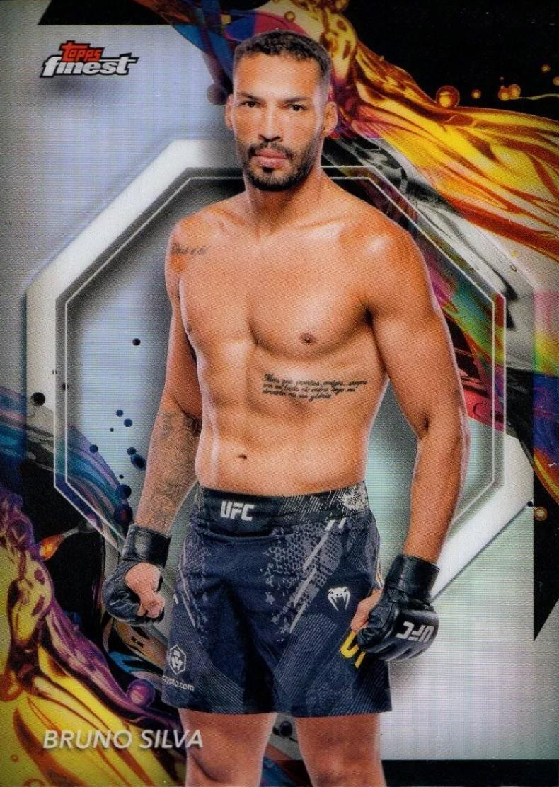 Bruno Silva 2024 Topps Finest UFC Base Uncommon #157 Refractor