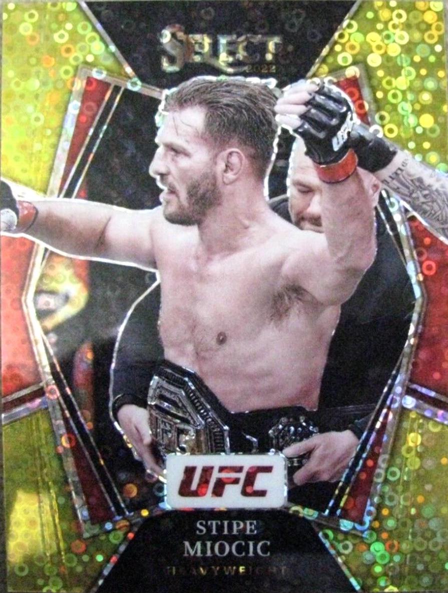 Stipe Miocic 2022 Panini Select UFC Premier Level #181 Gold Disco