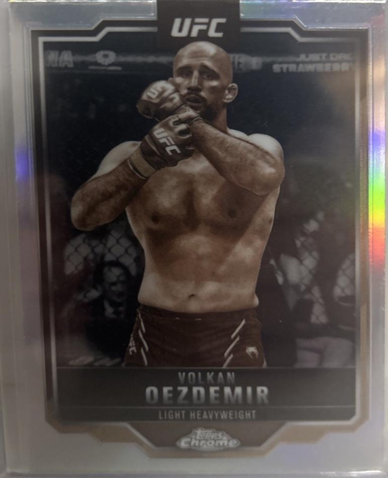 Volkan Oezdemir 2025 Topps Chrome UFC Base #193 Sepia Refractor