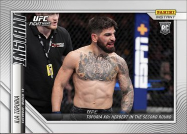 Ilia Topuria 2022 Panini Instant UFC Base #23 Versicolor