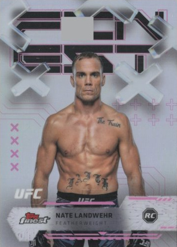 Nate Landwehr 2025 Topps Finest UFC Base Common #76 Refractor