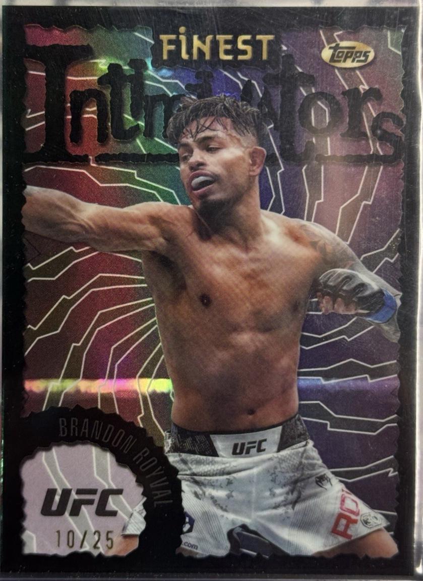 Brandon Royval 2024 Topps Finest UFC Intimidators #INT-30 Black Refractor