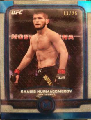 Khabib Nurmagomedov 2019 Topps UFC Museum Collection Base #15 Sapphire