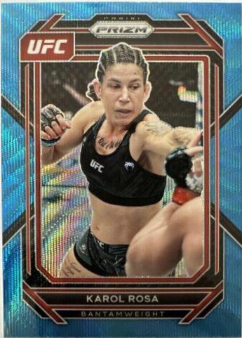 Karol Rosa 2023 Panini Prizm UFC Base #130 Blue Wave