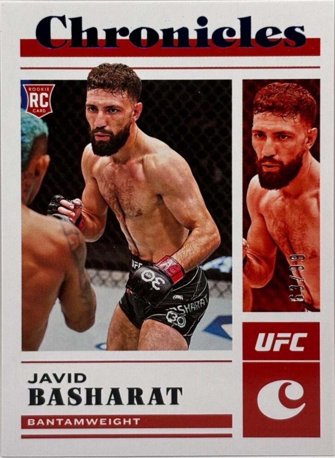 Javid Basharat 2023 Panini Chronicles UFC Base Spectra #398 Blue