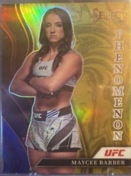 Maycee Barber 2022 Panini Select UFC Phenomenon #24 Gold