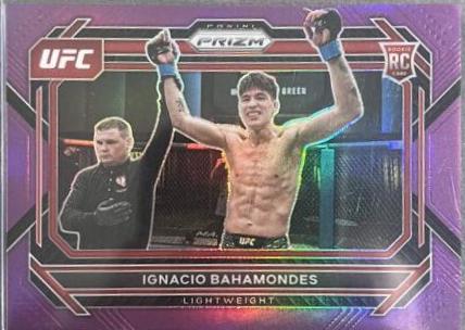 Ignacio Bahamondes 2023 Panini Prizm UFC Base #62 Purple