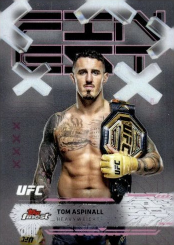Tom Aspinall 2025 Topps Finest UFC Base Common #91 Black Refractor