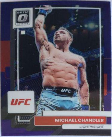 Michael Chandler 2023 Panini Donruss Optic UFC Base #91 Purple