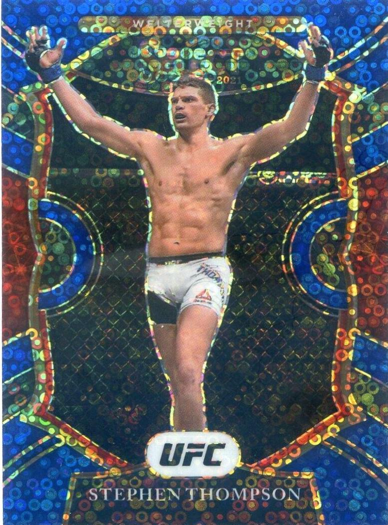 Stephen Thompson 2021 Panini Select UFC Concourse #51 Blue Disco