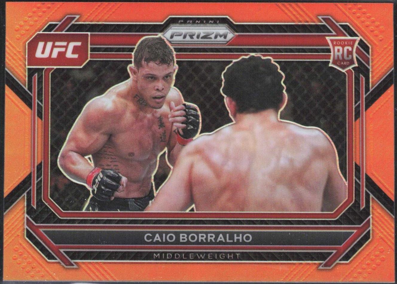 Caio Borralho 2023 Panini Prizm UFC Base #68 Orange