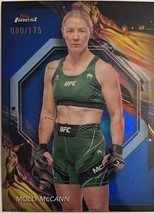 Molly McCann 2024 Topps Finest UFC Base Uncommon #111 Blue Refractor