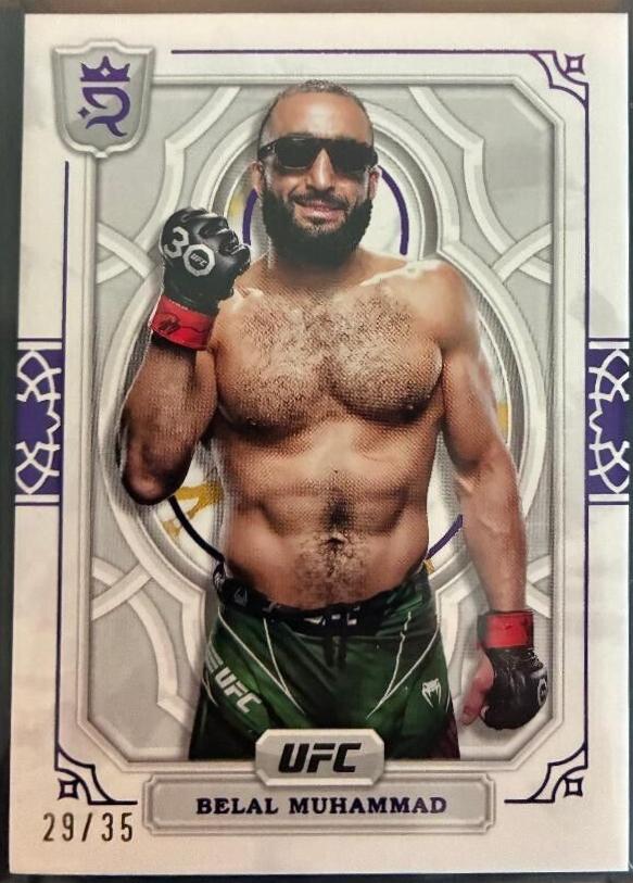 Belal Muhammad 2024 Topps Royalty UFC Base #55 Purple