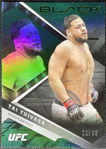 Tai Tuivasa 2022 Panini Chronicles UFC Base Black #205 Green