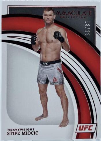 Stipe Miocic 2022 Panini Immaculate UFC Base #62 Red