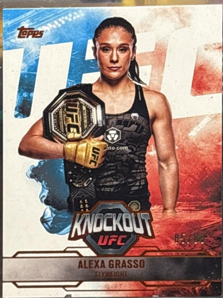 Alexa Grasso 2025 Topps Knockout UFC Base #6 Orange