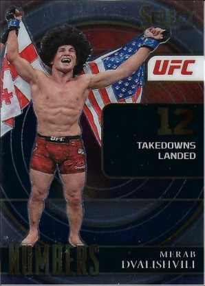 Merab Dvalishvili 2022 Panini Select UFC Select Numbers #8 Black