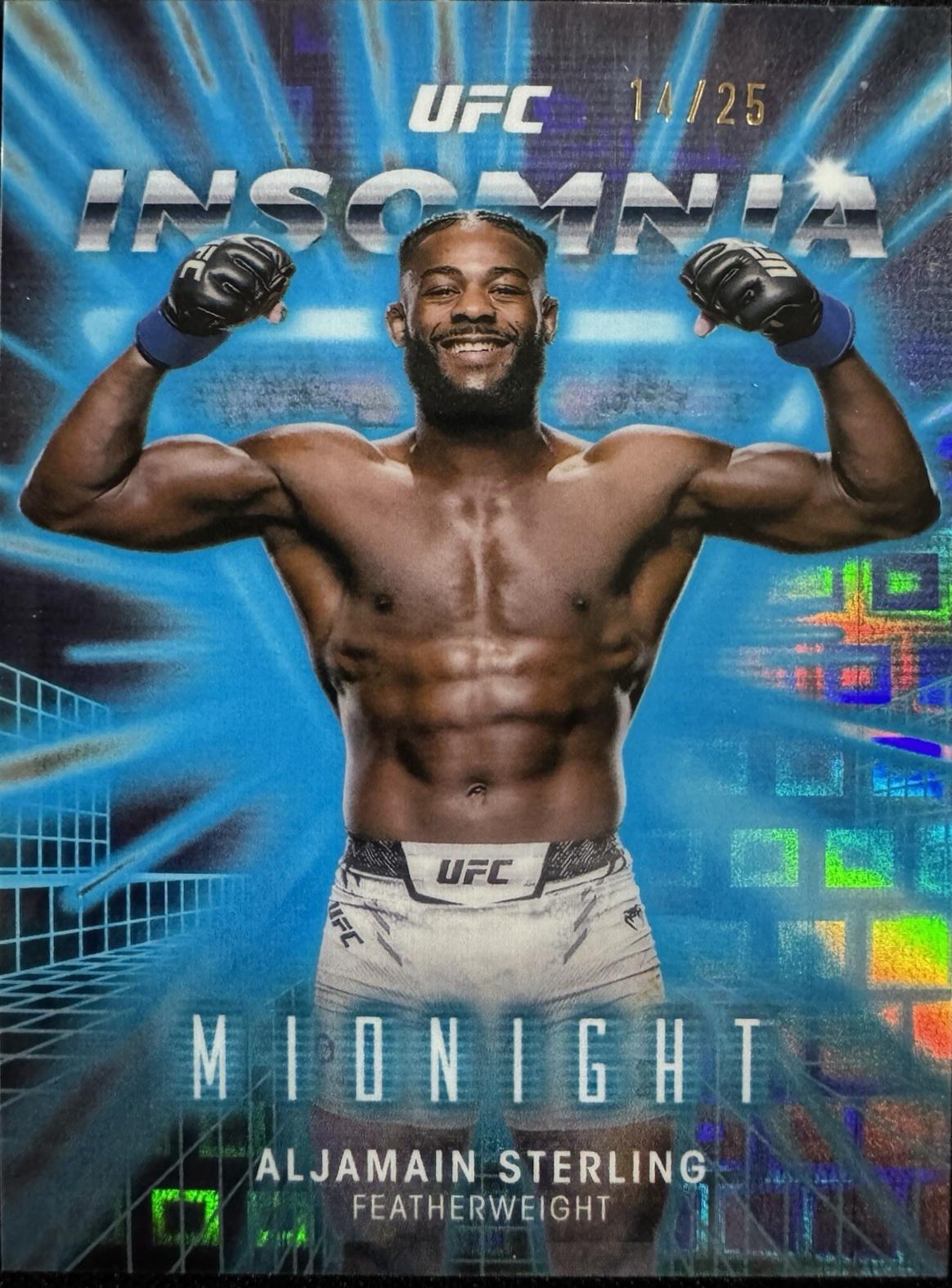 Aljamain Sterling 2025 Topps Midnight UFC Insomnia #IN-10 Moonrise