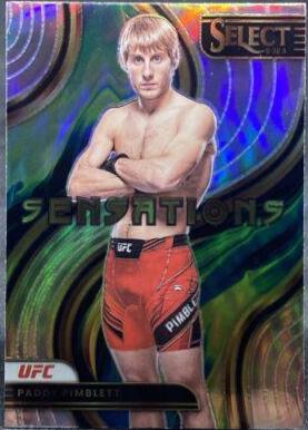 Paddy Pimblett 2023 Panini Select UFC Sensations #28 Silver