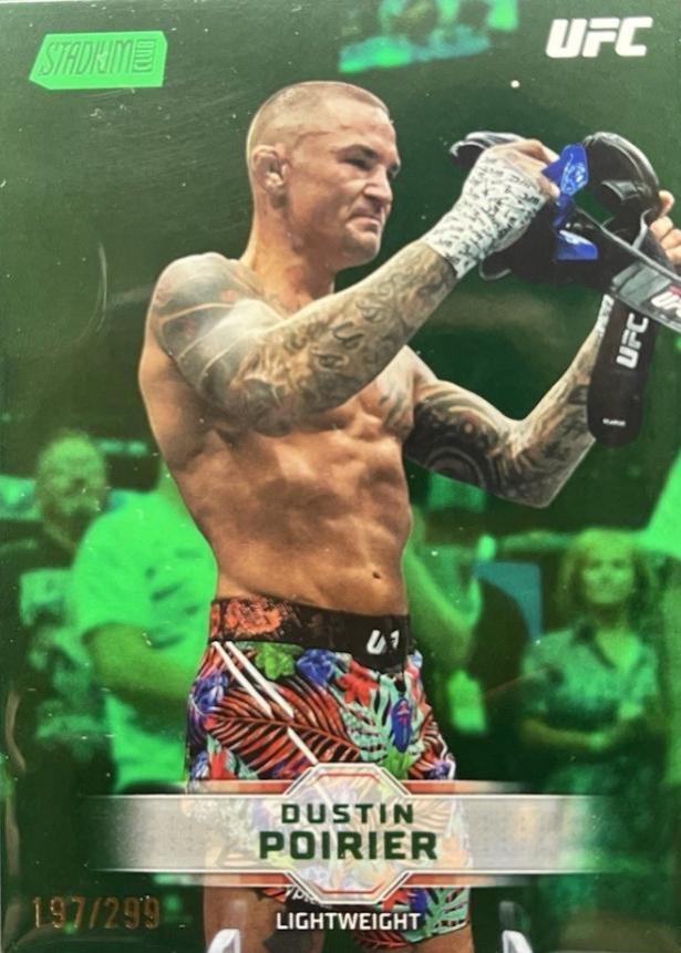 Dustin Poirier 2026 Topps Stadium Club UFC Base #27 Lime Green