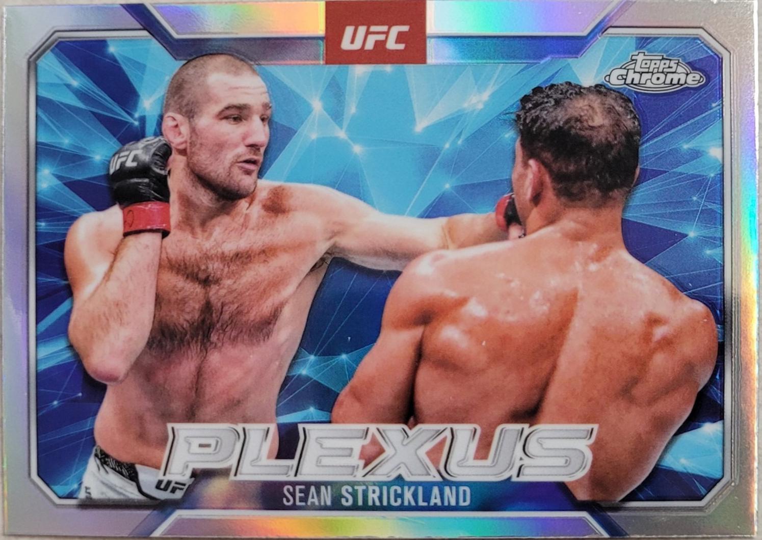 Sean Strickland 2025 Topps Chrome UFC Plexus #PLX-10 Refractor