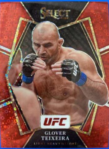 Glover Teixeira 2022 Panini Select UFC Premier Level #113 Red Disco