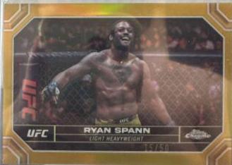 Ryan Spann 2024 Topps Chrome UFC Base #171 Gold Refractor