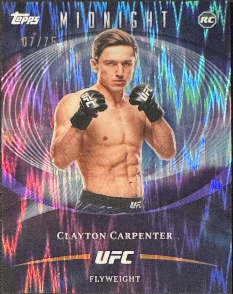 Clayton Carpenter 2026 Topps Midnight UFC Base #84 Dusk