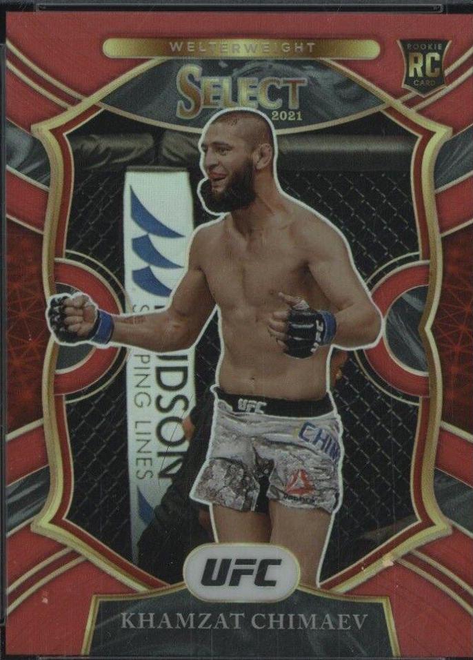 Khamzat Chimaev 2021 Panini Select UFC Concourse #57 Red