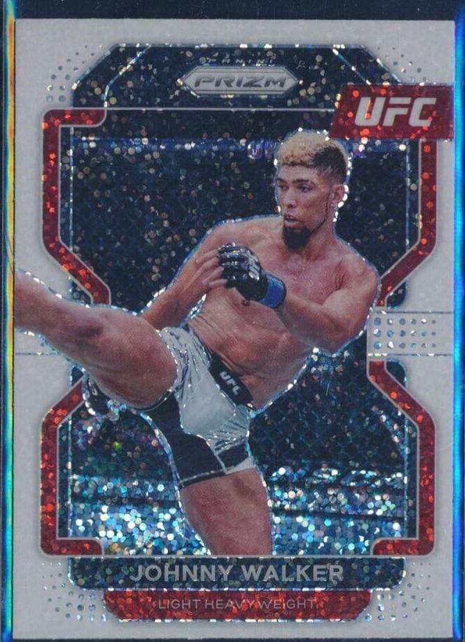 Johnny Walker 2022 Panini Prizm UFC Base #106 White Sparkle