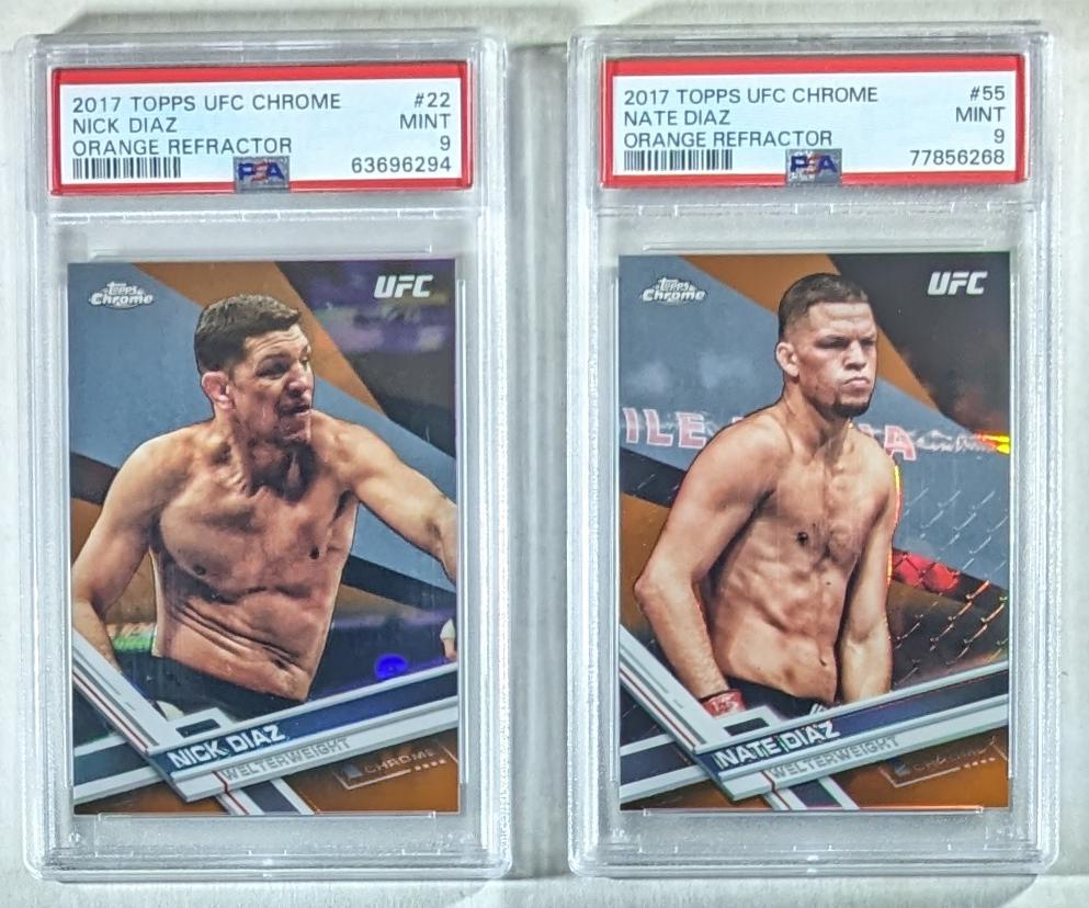 Nick Diaz 2017 Topps Chrome UFC Base #22 Orange