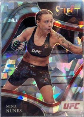 Nina Nunes 2022 Panini Select UFC Octagonside #288 Cracked Ice