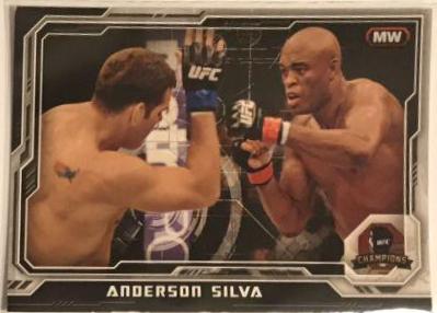 Anderson Silva 2014 Topps UFC Champions Base #167 Silver