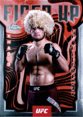 Khabib Nurmagomedov 2025 Topps Chrome UFC Fired Up #FUP-1 Superfractor
