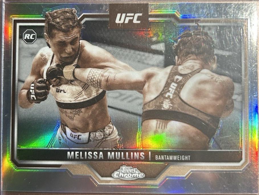 Melissa Mullins 2025 Topps Chrome UFC Base #197 Sepia Refractor