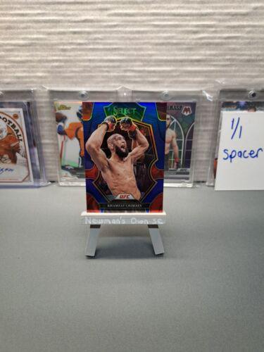 Khamzat Chimaev 2023 Panini Select UFC Premier Level #115 Red Blue Prizm
