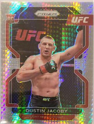 Dustin Jacoby 2022 Panini Prizm UFC Base #123 Hyper