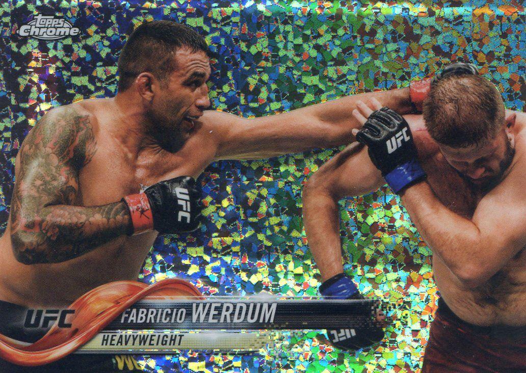 Fabricio Werdum 2018 Topps Chrome UFC Base #29 Refractor