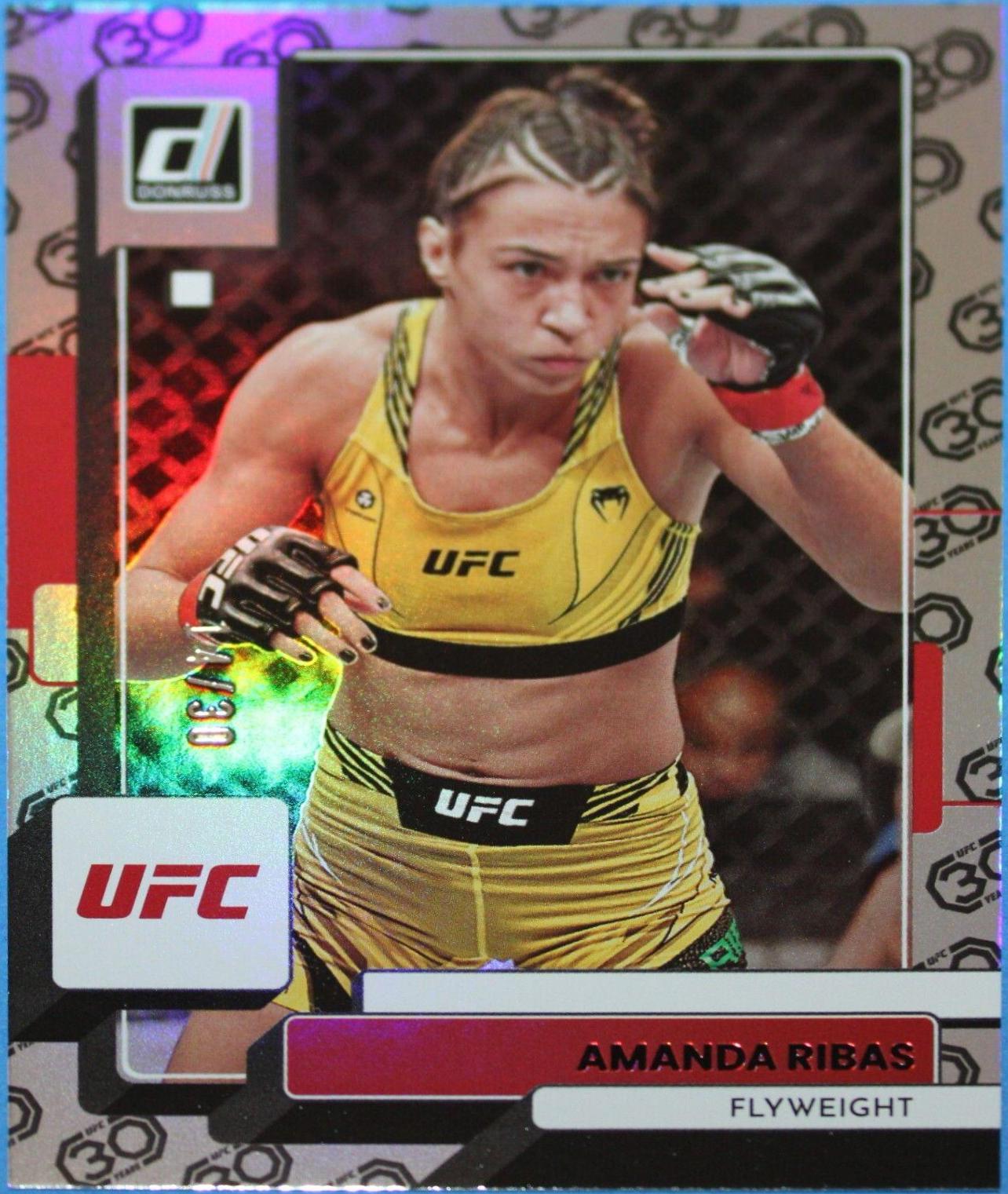 Amanda Ribas 2023 Panini Donruss UFC Base #156 30th Anniversary