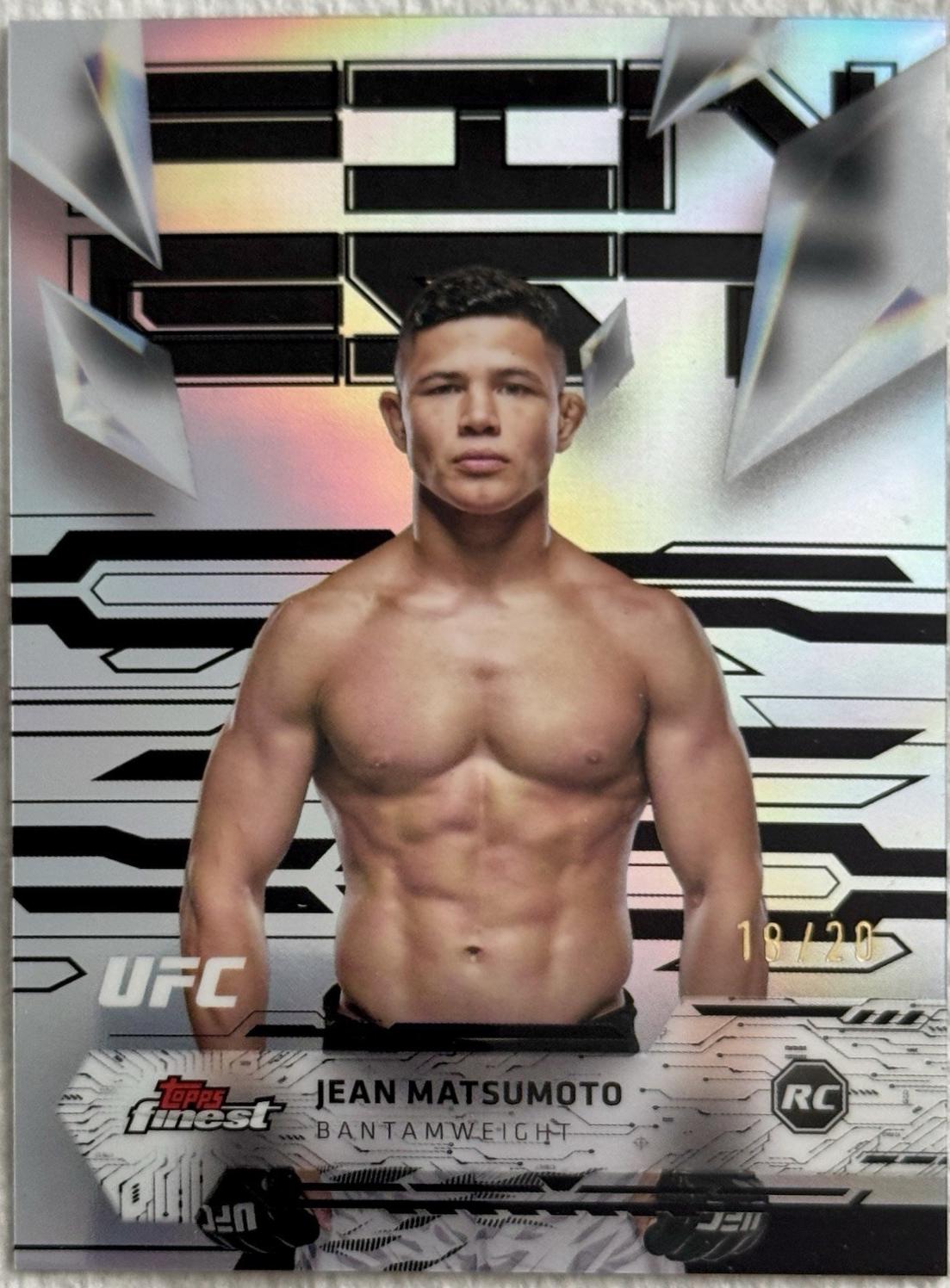 Jean Matsumoto 2025 Topps Finest UFC Base Uncommon #134 Black Refractor