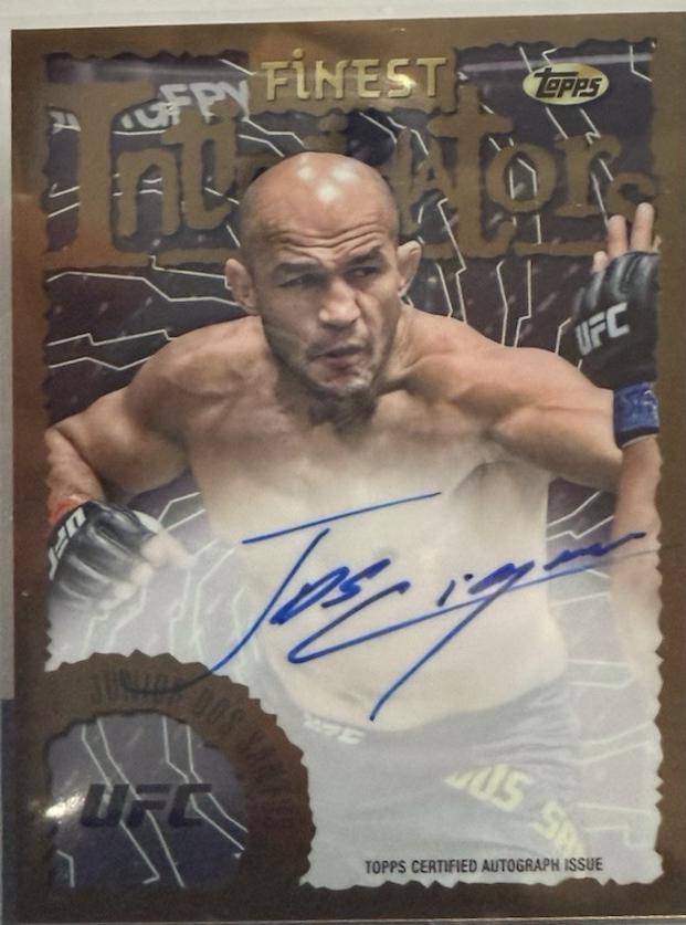 Junior Dos Santos 2024 Topps Finest UFC Intimidators Autographs #IA-JDS Refractor