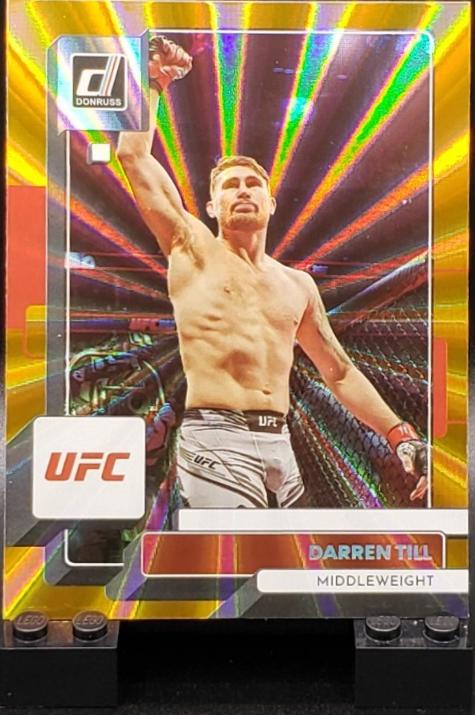Darren Till 2023 Panini Donruss UFC Base #100 Orange Laser