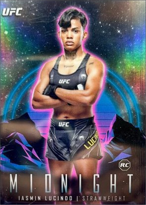 Iasmin Lucindo 2024 Topps Midnight UFC Base #59 Black Light