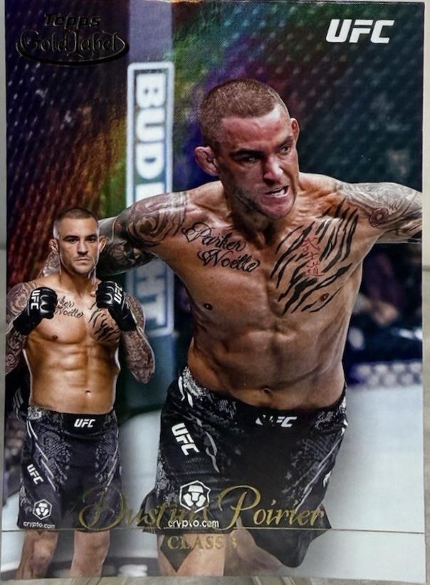 Dustin Poirier 2024 Topps Gold Label UFC Base Class III #15 Green