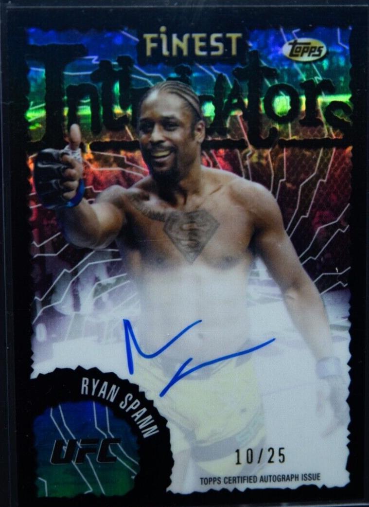 Ryan Spann 2024 Topps Finest UFC Intimidators Autographs #IA-RSN Red Refractor
